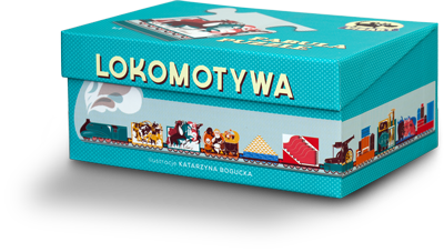 Opakowanie puzzli Lokomotywa K. Bogucka